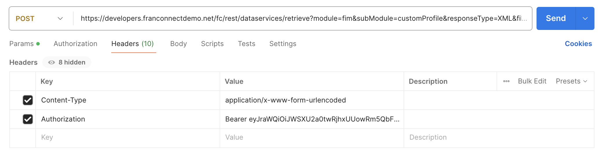 FranConnect API