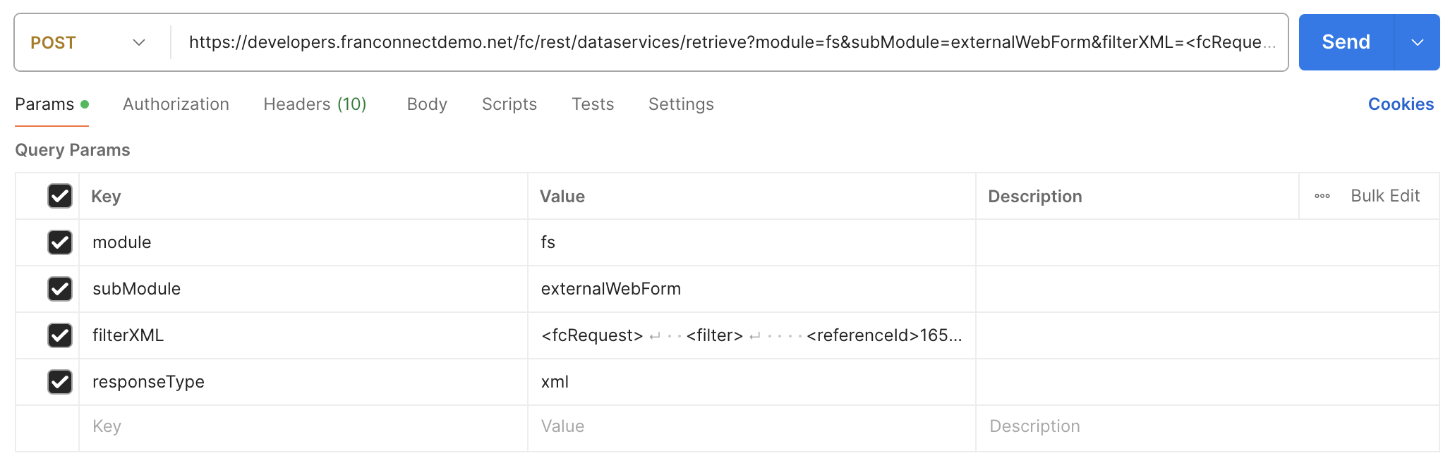 FranConnect API